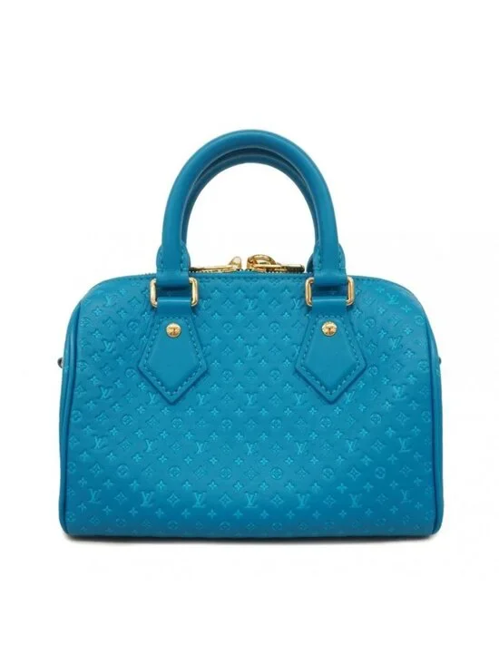 Louis Vuitton Handbag Nanogram Speedy Bandouliere 20 Blue 2-Way Bag - Picture 9 of 9